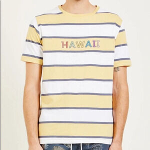 Barney Cools embroidered Hawaii striped tee S